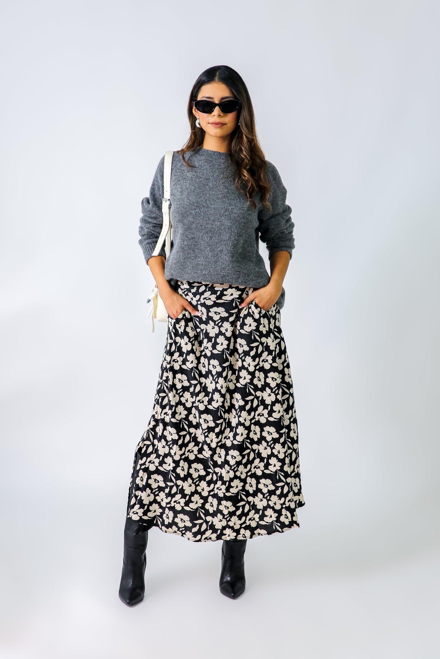 PRETTY IN PETALS MAXI SKIRT
