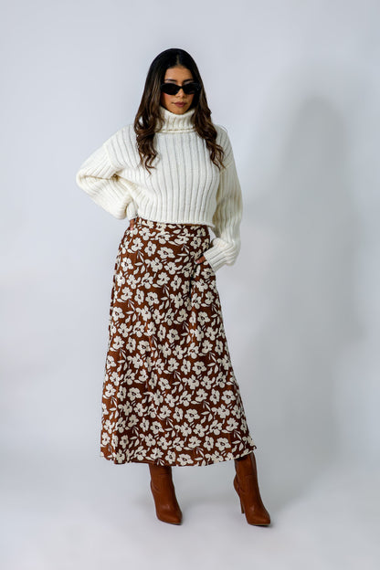 PRETTY IN PETALS MAXI SKIRT