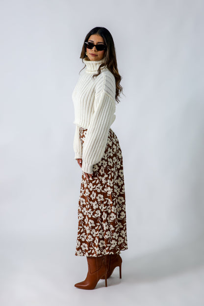 PRETTY IN PETALS MAXI SKIRT