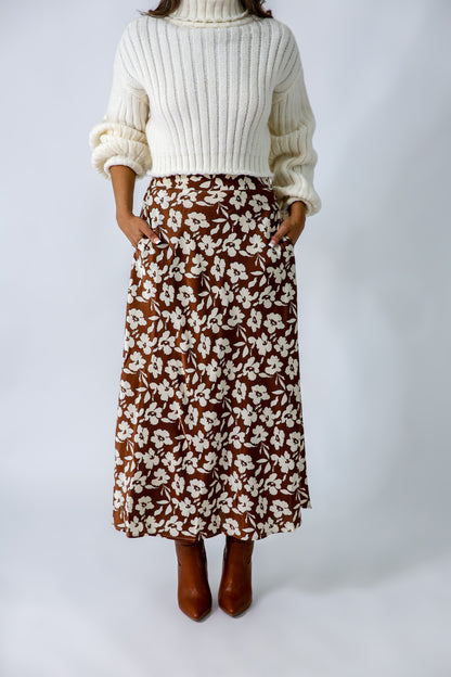 PRETTY IN PETALS MAXI SKIRT