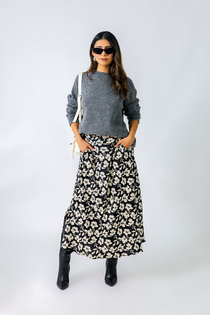 PRETTY IN PETALS MAXI SKIRT