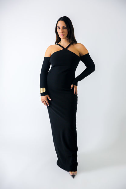 IN BLACK MAXI DRESS